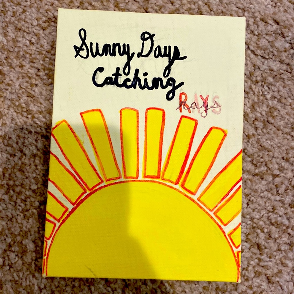 sunny days catching rays